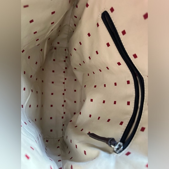 Kate Spade Vintage Sam Graphic Dot Brown Tote - Picture 6 of 9